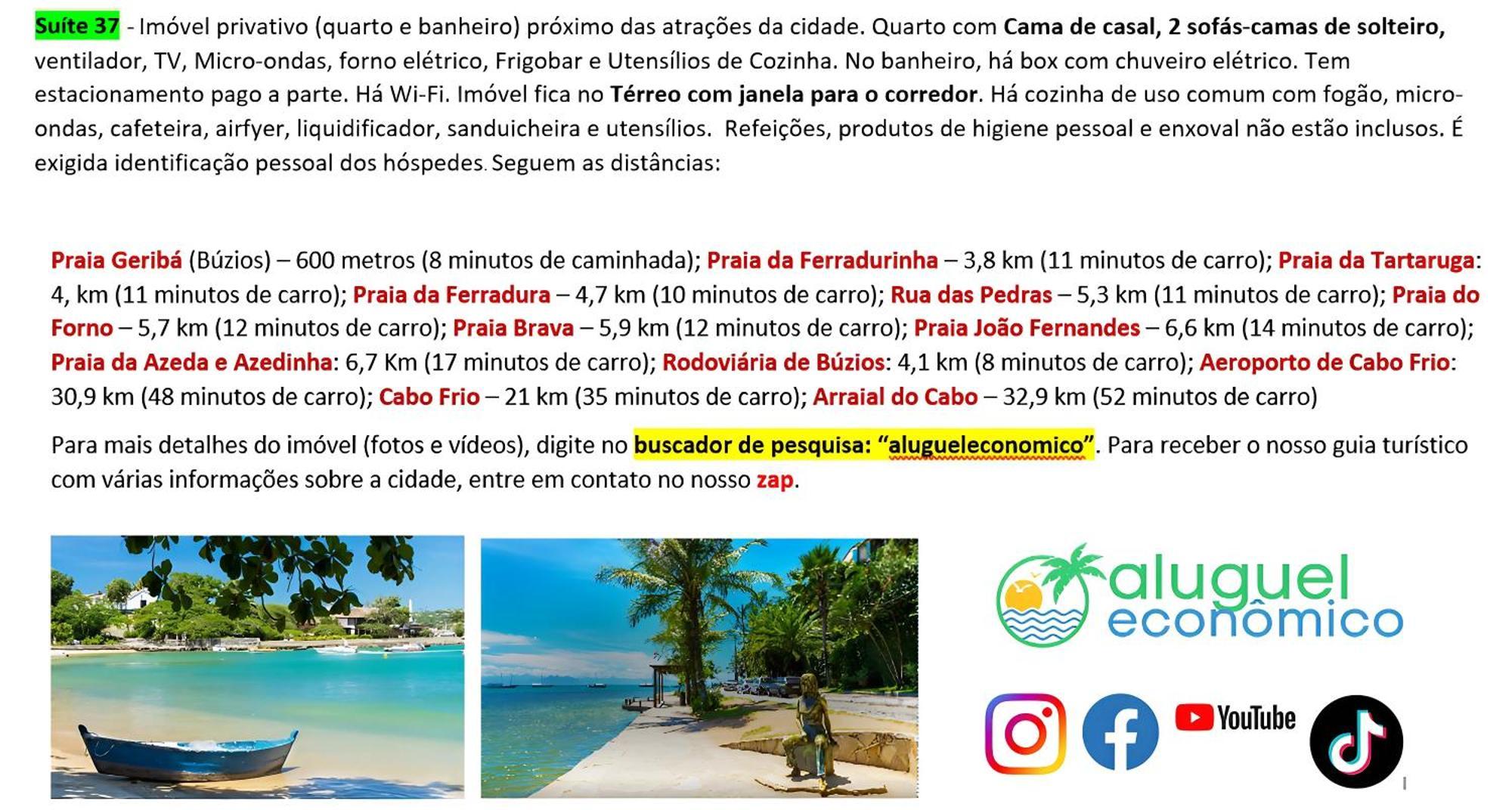 Buzios - Geriba - Suites - Aluguel Economico Buitenkant foto